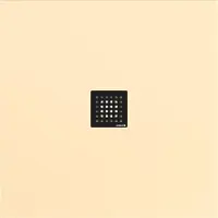 Polysan Flexia Kunstmarmeren douchebak 90x90cm, op maat in te korten, mat beige