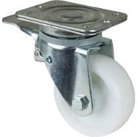 BS Rollen Zwenkwiel voor zware lasten | wiel d. 125 mm draagvermogen 600 kg | met rem kunststof | 138x110 mm | 1 stuk - N120.B10.127 N120.B10.127