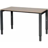 Schaffenburg Verstelbaar Bureau - Domino 120x60 Havana Kersen - zwart frame