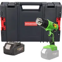 Procraft PH24bb accu-heteluchtpistool 20 V 50 - 550 °C + 1x accu 4,0 Ah + RHINO-gereedschapskoffer - zonder oplader