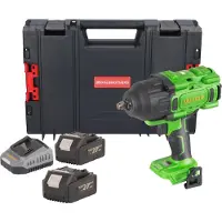 Procraft PWA80bb accu-slagmoersleutel 20 V 1600 Nm 1/2" borstelloos + 2x accu 4,0 Ah + oplader + RHINO-gereedschapskoffer