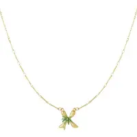 Yehwang Happy Initials ketting met bedels