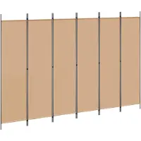 Syfax 6-Panelen Kamerscherm Beige 300 x 200 cm Stof