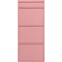 Kare design Schoenenkast Caruso roze 3+1 laden