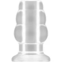 Shots - Sono No.49 - Small Hollow Tunnel Butt Plug - 3 Inch - Translucent