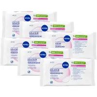 Nivea Verzorgende Reinigingsdoekjes - Make-up Remover Doekjes - Droge huid - Amandelolie - Gezichtsreiniger - 6 x 25 stuks