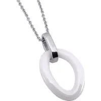 Orphelia HSG-028/1 - Ketting met hanger - Roestvrij staal / Keramiek - 50 cm