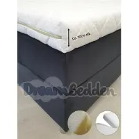 Bamboo Splittopper Premium 180x220 ca. 10cm dik Hybride schuim Medium/Stevig Hoes