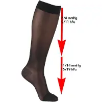 Mamsy ondersteunende kniekousen 70 denier zwart Pantykousen Dames Polyamide - maat L