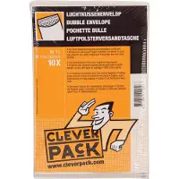 Cleverpack - Envelop luchtkussen nr11 122,5x175mm wit 10 stuks | Pak a 10 stuk | 5 stuks