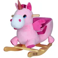Deuba Schommeldier Eenhoorn Roze incl Gordel