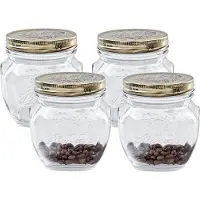 Bormioli Rocco Weckpot/inmaakpot - 4x - met schroefdeksel - 500 ml