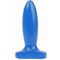 I Love Butt - Slanke Buttplug - M - Blauw