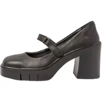 Art Dames Leren schoenen 1977 zwart -Hakhoogte 9cm (37), Leer, 8 tot 10 cm, Klittenband, Casual 119771101003_001