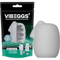 Vibeggs Ribs Delight - vibrerend ei-masturbator (wit)