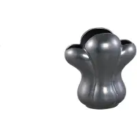 Ptmd - Vaas Mellie - Zwart - 22x16x24cm