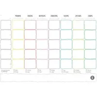 Sans marque Gezinnig Weekplanner notitieblok A4