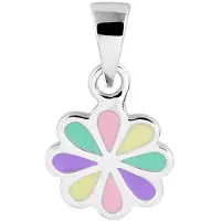 The Jewelry Collection Zilver Gerhodineerde Hanger bloem 1332031