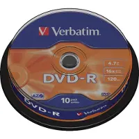 Verbatim DVD-R discs op spindel - 16-speed - 4,7 GB / 10 stuks