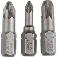 Bosch Schroevendraaier heeft extra Hardy (PZ) ingesteld. 3 delen. PZ1. P