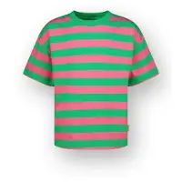 Vingino T-shirt Basic stripe tee Meisje Groen 116