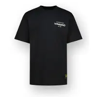 Vingino T-shirt zwart Jongens Katoen Ronde hals Effen - maat 116