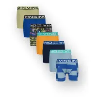 Vingino Boys B-so26 Color 7pack Boxer Light Papaya Orange Size: XXS | Underwear & Socks Outlet | kids | Oranje