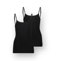 Vingino Girls Singlet 2 Pack Nachtkleding Meisjes - Zwart - Maat 110/116