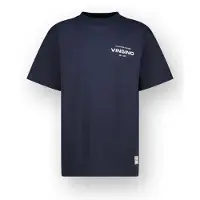 Vingino T-shirt donkerblauw Jongens Katoen Ronde hals Effen - maat 116