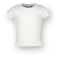 Vingino T-shirt wit Meisjes Stretchkatoen Ronde hals Effen - maat 140