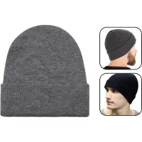 PD Muts Heren - Grijs - Muts Dames - Unisex - EXTRA WARM - Winter - Mutsen - Mutsen Heren - Muts tegen de Kou
