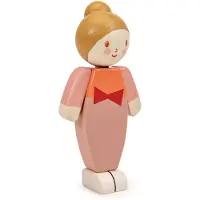 Tender Leaf Toys poppenhuis popje ivoor moeder - houten speelgoed familie.