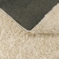 TT Home Tapijt Woonkamer Diepe Pool Lange Pool Zacht Modern Monochroom Design 120 x 120 cm Rechthoek 120 x 120 cm Rechthoek wit