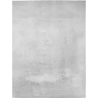 TT Home Woonkamer korte pool effen modern design wasbaar zilver 200 x 200 cm Vierkant