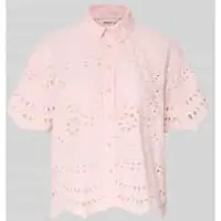 ONLY Boxy fit blouse met korte mouwen van puur katoen model 'NEW LALISA'