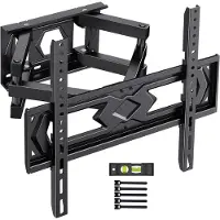DNA TV Beugel - TV Beugels Draaibaar en Kantelbaar - TV Beugel Draaibaar - Zwart - 17cm x 8cm x 45cm