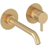 Ravak Espirit - Inbouw wastafelkraan, 2-gats installatie, geborsteld goud X070602