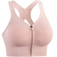 Go Go Gadget - Let op! Valt 1 Maat Kleiner - Sport Beha - Voorsluiting - Fitness - Yoga - Ondersteuning - Comfort - Maat M - Licht Roze