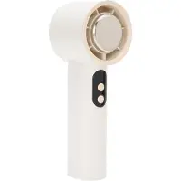 VHV - Handventilator met koelstand - 3600mAh USB oplaadbaar, 3 standen, stil wit model voor reizen, kantoor en buiten