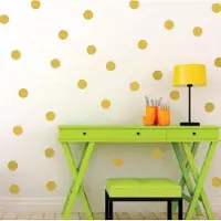 Go Go Gadget Muurstickers - Stippen - Dots - Rondjes - Wand Decoratie - Universeel - 7 cm diameter - 35 stuks - Goud