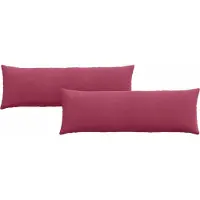 vidaXL Zitkussens 2 pcs Wijnrood 120 x 40 cm Corduroy stof