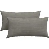 vidaXL Zitkussens 2 pcs Lichtgrijs 80 x 40 cm Corduroy stof