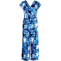 Betty & Co Jumpsuit blauw / donkerblauw / wit