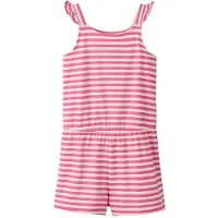 Name it KIDS gestreepte regular playsuit roze Meisjes Stretchkatoen Streep - maat 140