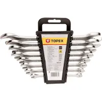 GRUPA TOPEX Plokščių veržliarakčių rinkinys 6-22mm 8 vnt. (35D656)