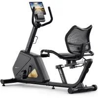 Hop-Sport Hop Sport Arkil – Semi ligfiets hometrainer – Bluetooth Kinomap & Zwift – 16 weerstandsniveaus – Elektromagnetisch systeem