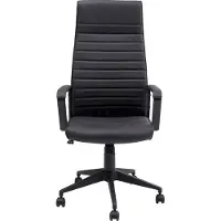 Kare design Labora High Bureaustoel - Zwart Kunstleer