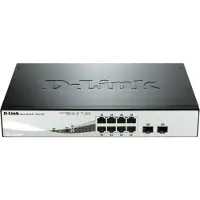 D-Link DGS-1210-08P/E DGS-1210-08P/E Netwerk switch 8 + 2 poorten 20 GBit/s PoE-functie
