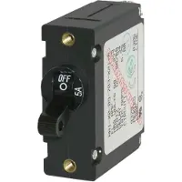 Blue Sea Systems Ac/dc Single Pole Magnetic World Circuit Breaker Switch 5a Zwart