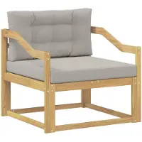 vidaXL Buiten Midden Sofa Polyester Wit